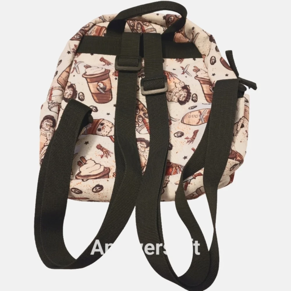 Horror Pumpkin Spice Coffee Mini Backpack